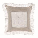 Подушка декоративная с вышивкой и оборкой PROVENZIALE A31372