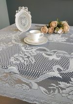 Скатерть  кружевная DENTELLE 320*160см  A35813A — изображение 2