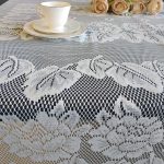 Скатерть  кружевная DENTELLE 320*160см  A35813B