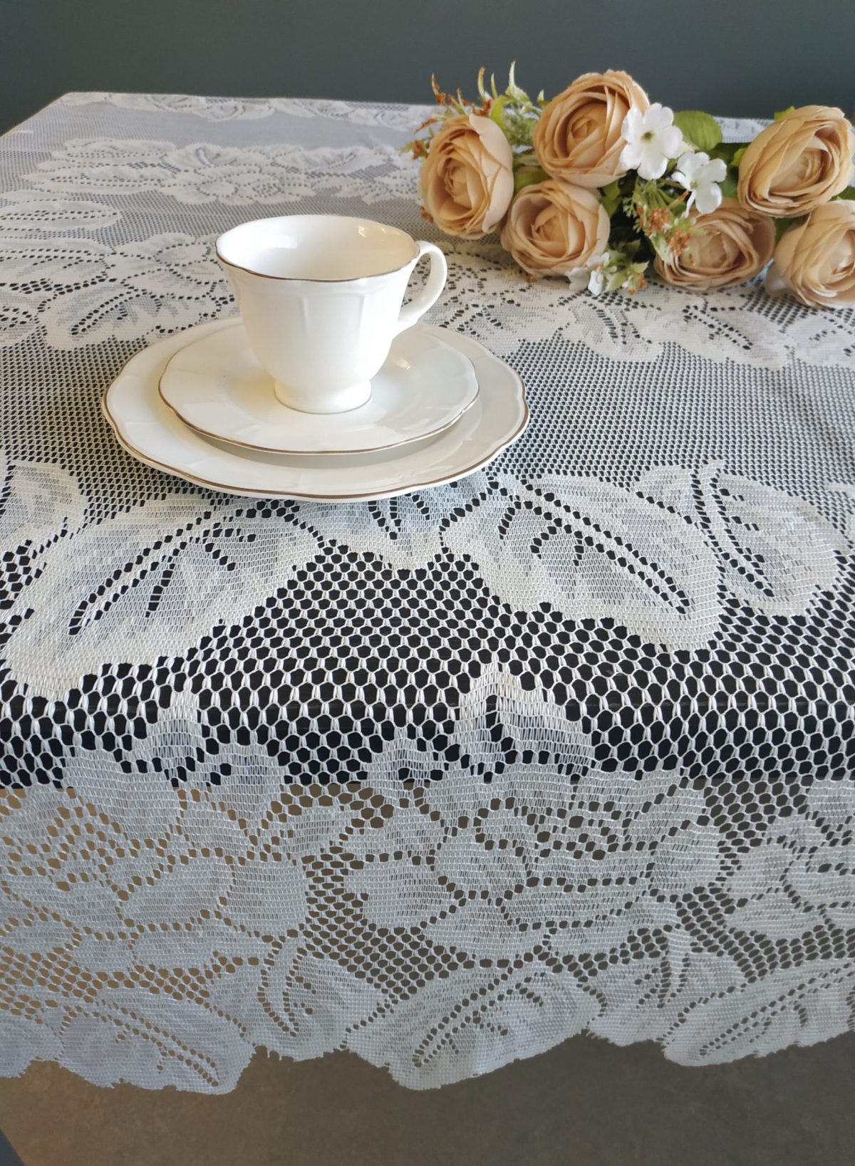 Скатерть  кружевная DENTELLE 320*160см  A35813B — изображение 2