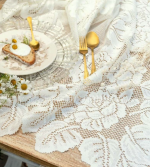 Скатерть  кружевная DENTELLE 320*160см  A35813B — изображение 4